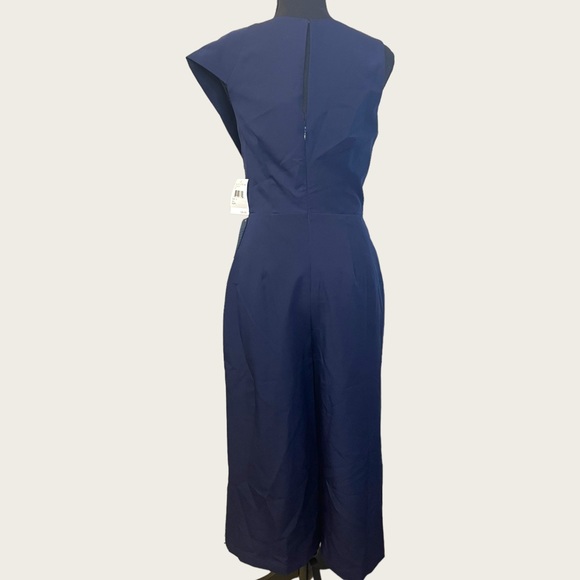 Harlyn - Asymmetrical Cropped Jumpsuit - Navy - Size S - Picture 5 of 8